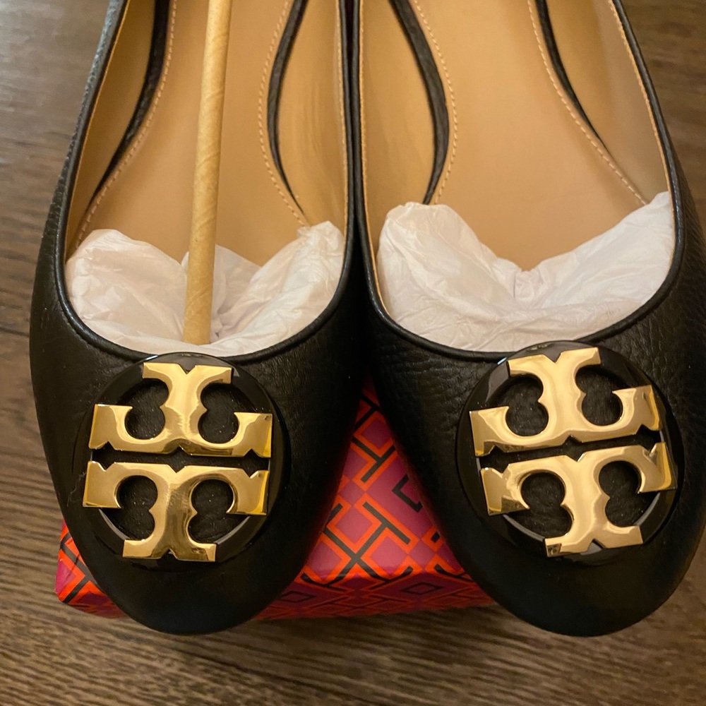 Tory Burch Claire Ballet Flat Black/Gold
